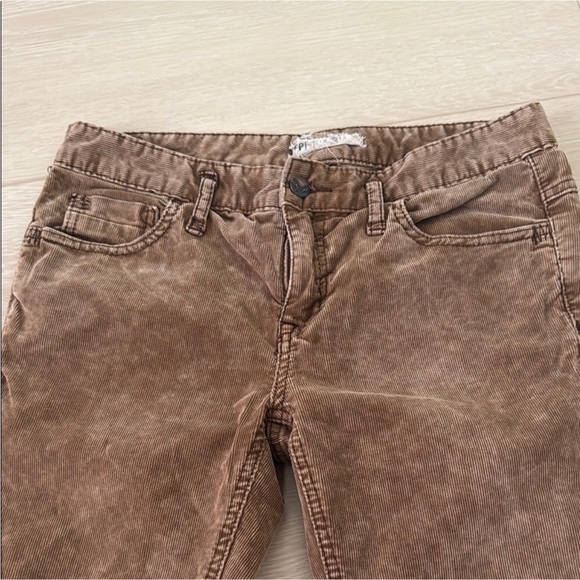 EUC Free People Skinny Brown Corduroy Pants - Picture 3 of 8